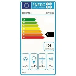 Hotte Télescopique 56cm 430m3/h - Dht1116x - De Dietrich - Inox 7 Hotte Télescopique 56cm 430m3/h - Dht1116x - De Dietrich - Inox -De Dietrich Soldes 13220970 3