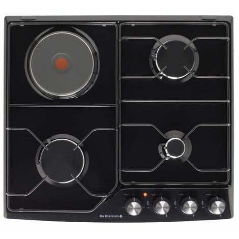 DE DIETRICH Table De Cuisson Mixte 3 Gaz Et 1 Electrique - Noir 3 DE DIETRICH Table De Cuisson Mixte 3 Gaz Et 1 Electrique - Noir